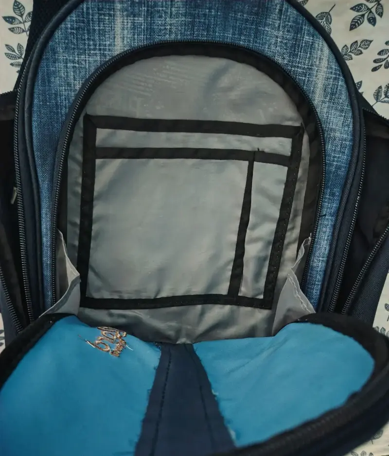 Mochila de mezclilla azul - 3