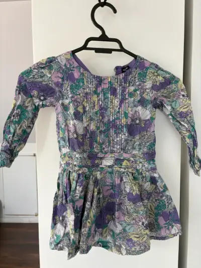 Vestido infantil floreado talla 2 - miniatura 1