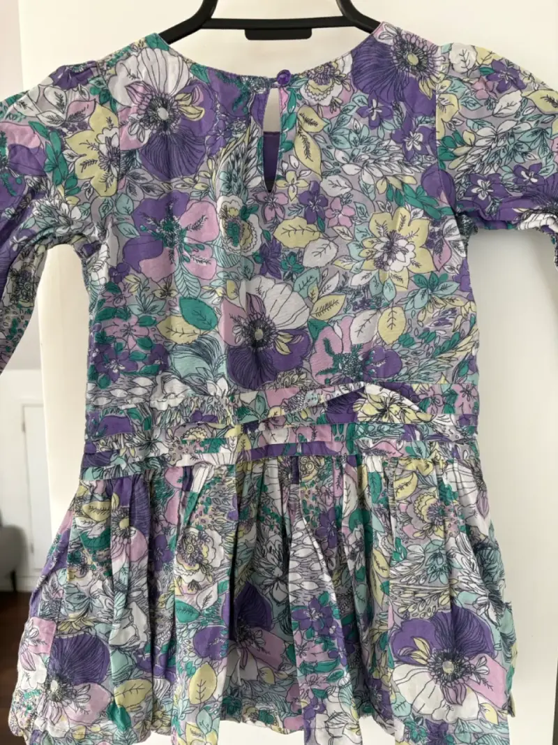 Vestido infantil floreado talla 2 - 3