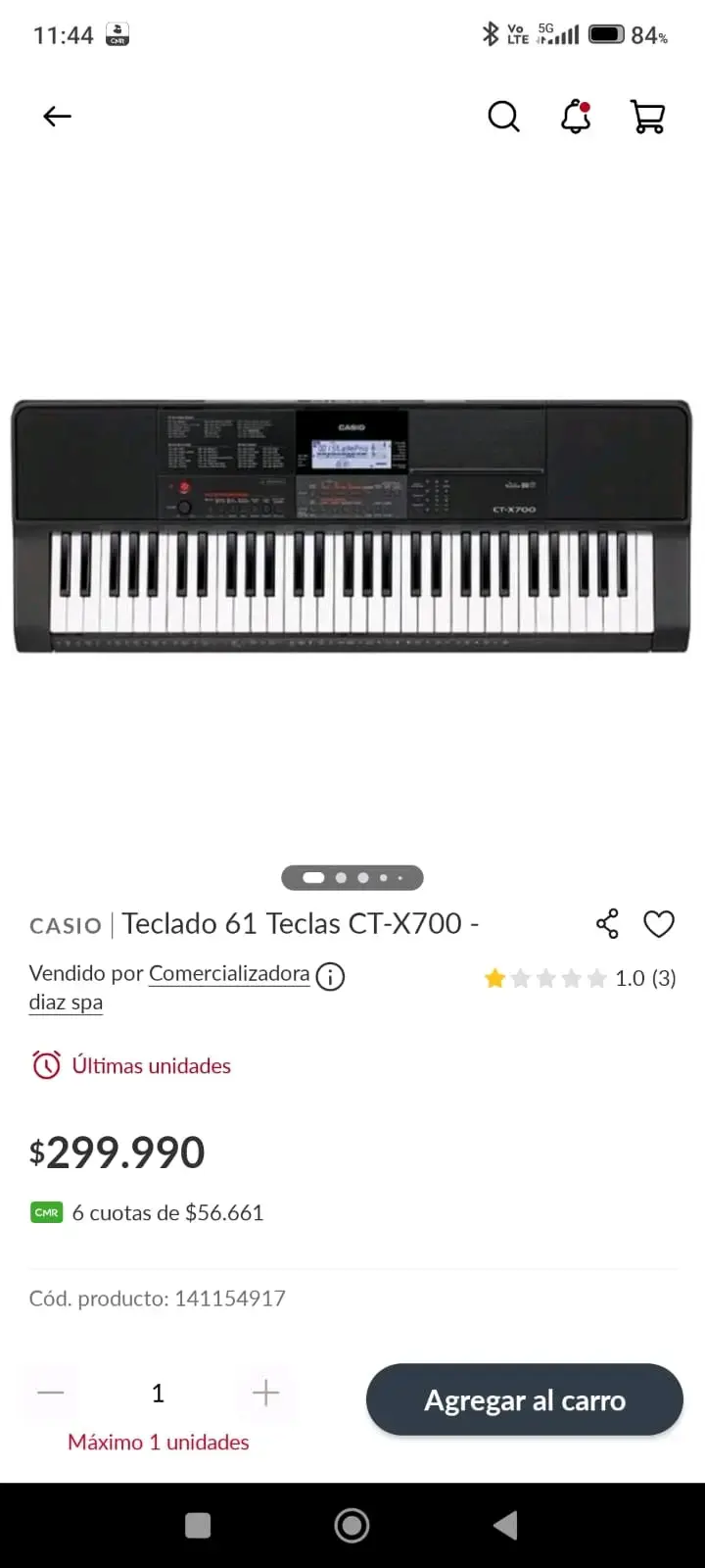 Teclado musical Casio CT-X700 - 6