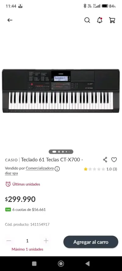 Teclado musical Casio CT-X700 - miniatura 6