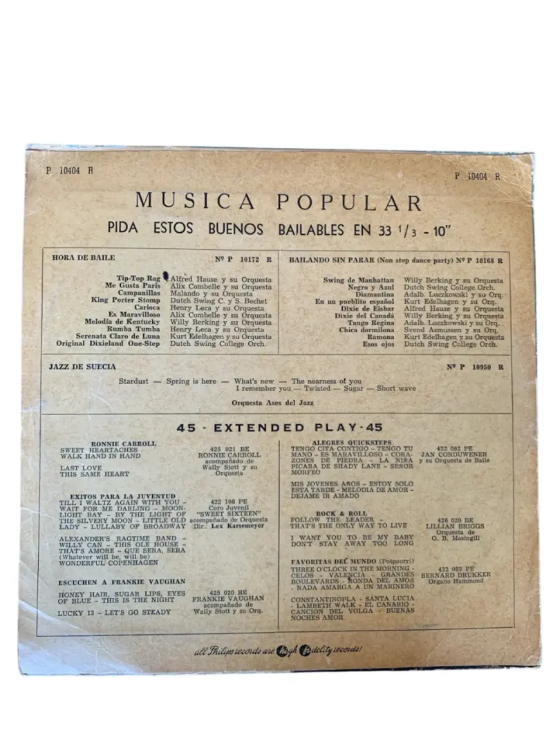 Vinilo 'Baila Conmigo' Philips - 2