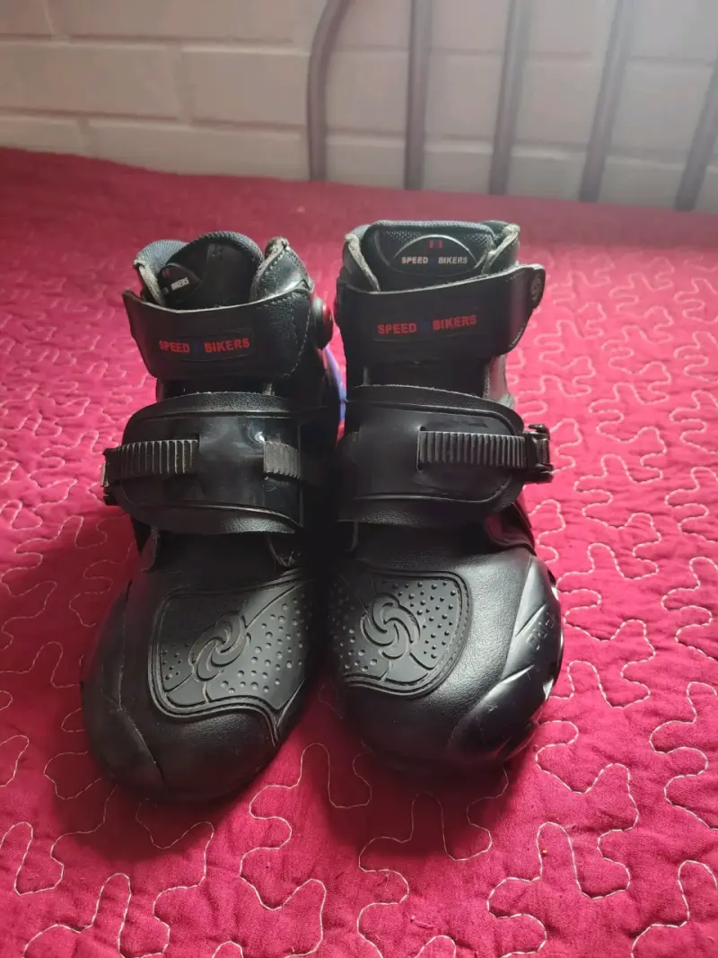 Botas de motociclista negras - 2