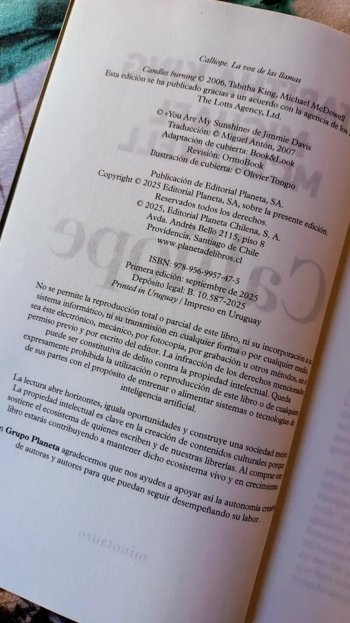 Libro Calliope de Michael Mcdowell y Tabitha King - 3