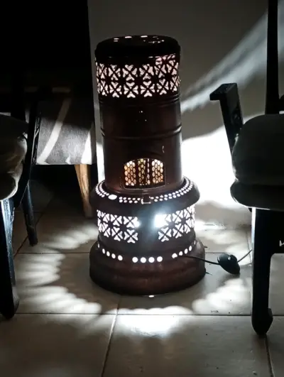 Estufa Lámpara Vintage decorativa - miniatura 3