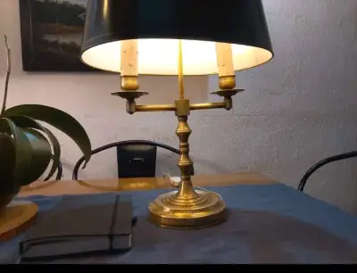 Lámparas chilenas año 70 inglesa estilo Bouillotte - miniatura 3