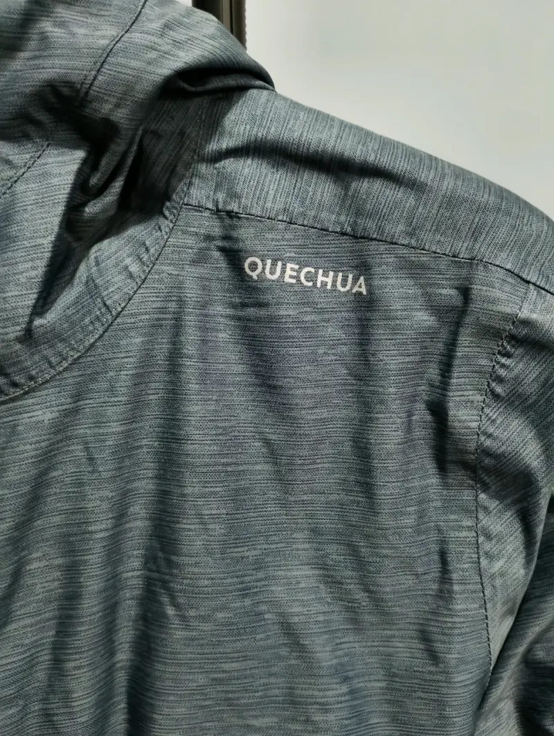 Chaqueta niño talla 12/14 impermeable Quechua gris - 3