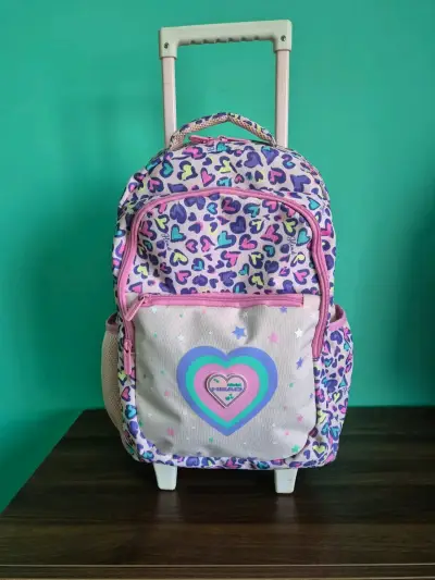 Mochila infantil con ruedas estampada - miniatura 1