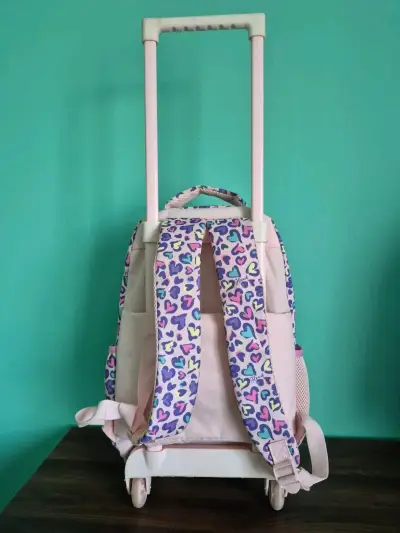 Mochila infantil con ruedas estampada - miniatura 2