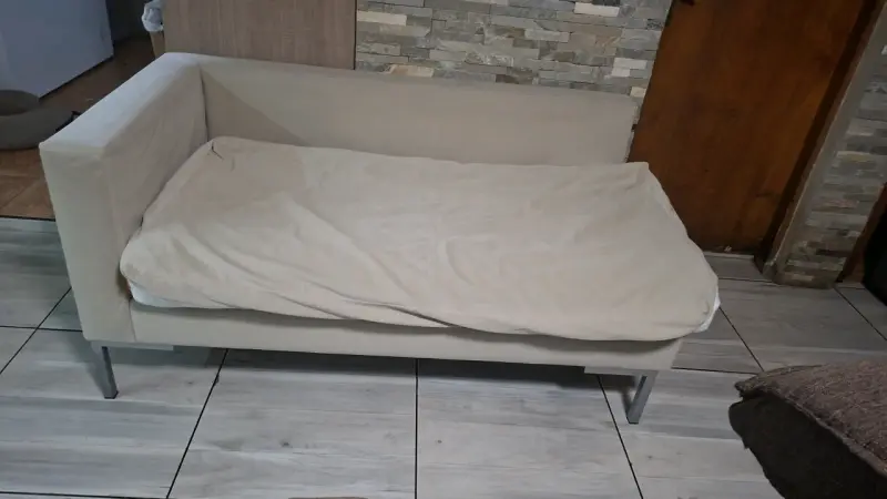 Sofá beige 2 cuerpos - 1