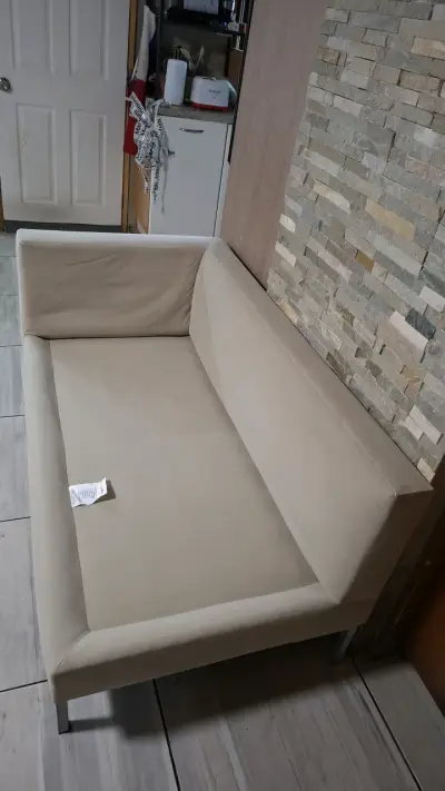 Sofá beige 2 cuerpos - miniatura 3