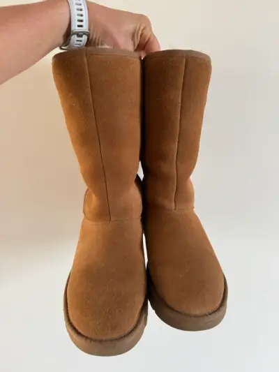 Botas de gamuza marrón - miniatura 1