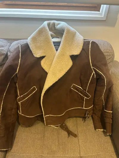 Chaqueta de gamuza con forro - miniatura 1