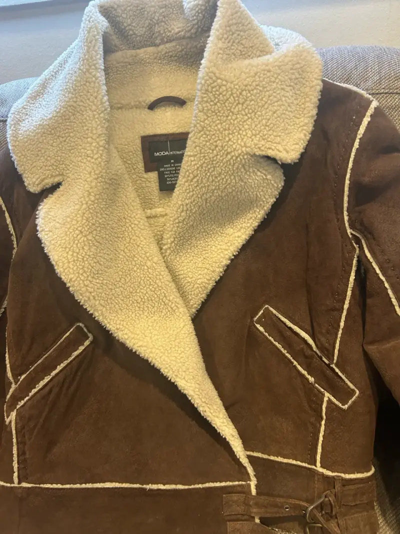Chaqueta de gamuza con forro - 4