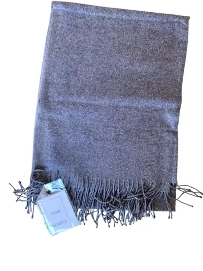 Pashmina gris Aone Studios Lana virgen nueva - miniatura 3