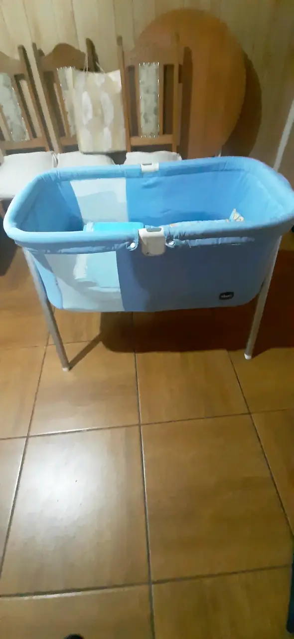 Cuna moisés azul para bebé - 2