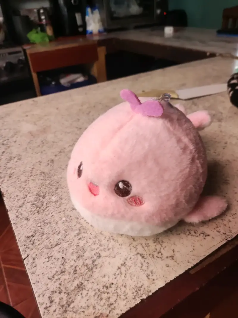 Peluche llavero rosa adorable - 1