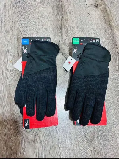 Guantes térmicos Spyder negros - miniatura 1
