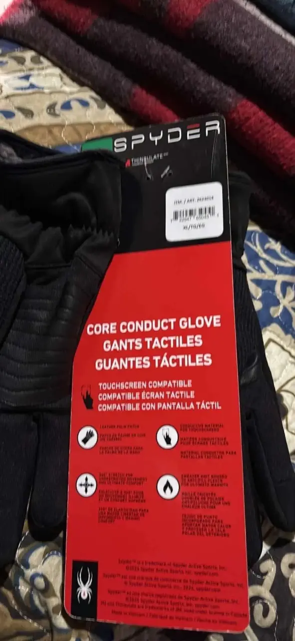 Guantes térmicos Spyder negros - 2