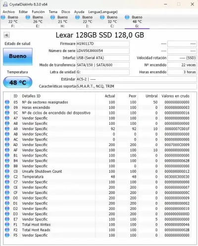 Disco SSD Lexar 128GB  NS100 (LNS100-128RBNA) - miniatura 2