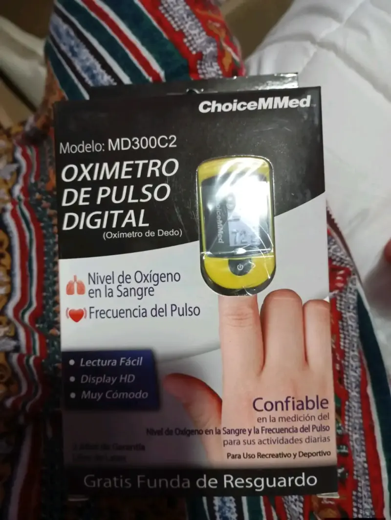Oxímetro de pulso digital amarillo