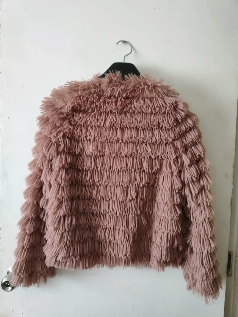 Chaqueta peluda rosada - 2