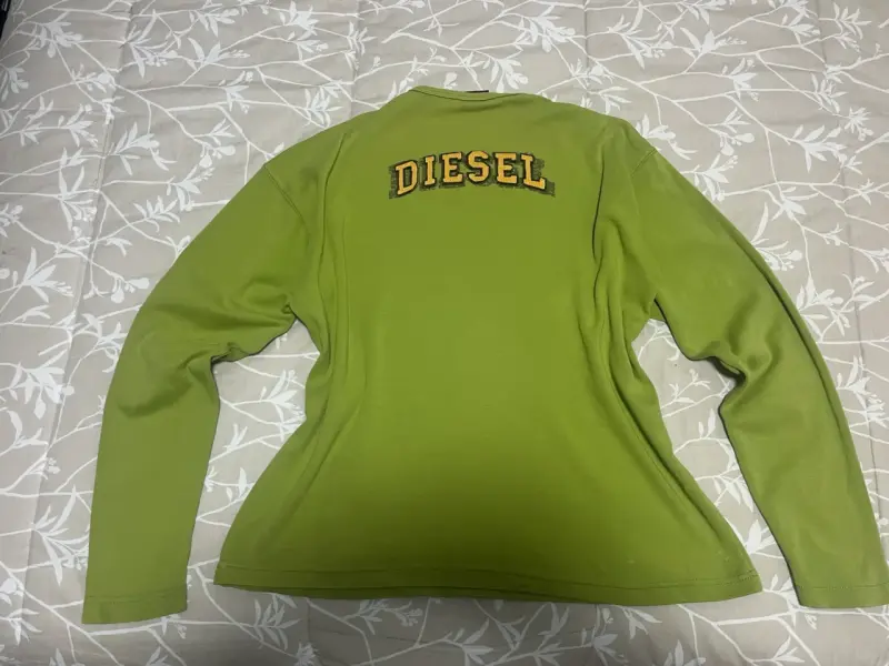 Polera diesel verde de manga larga - 2