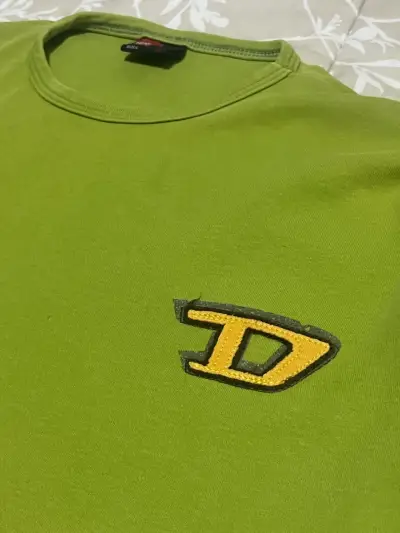 Polera diesel verde de manga larga - miniatura 4