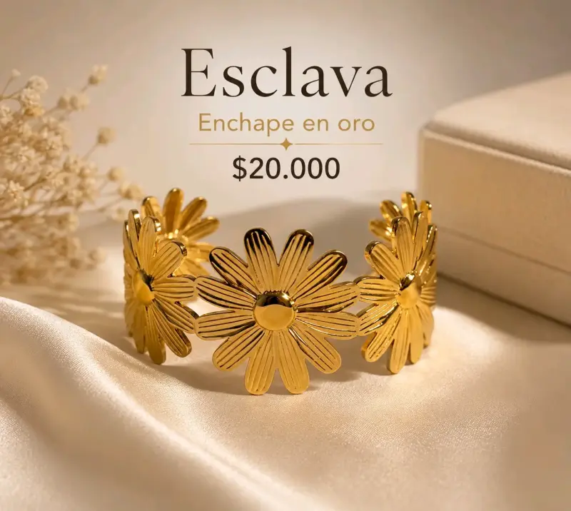 Esclava enchapada en oro
