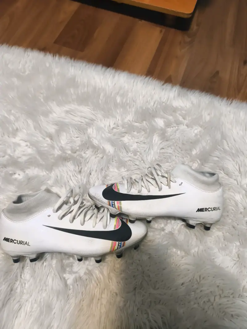 Zapatos de fútbol blancos Mercurial - 1