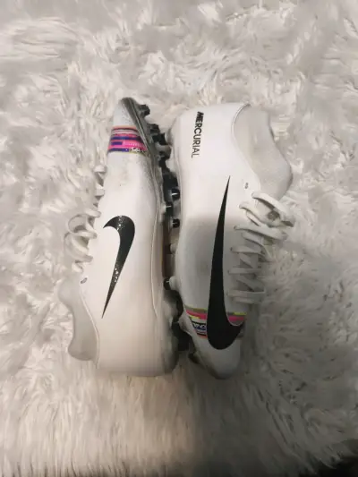 Zapatos de fútbol blancos Mercurial - miniatura 4