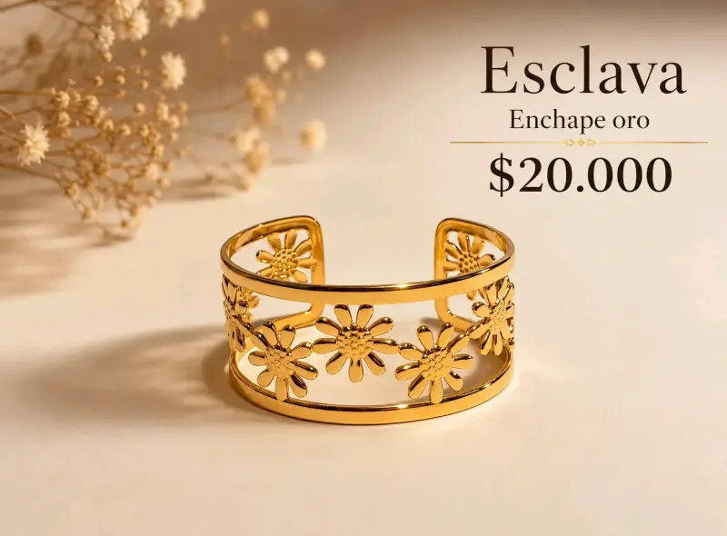 Esclava enchapada en oro