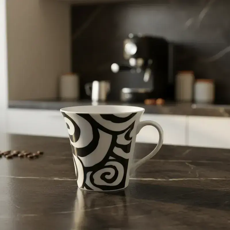 Taza de ceramica diseño espiral unico - 2