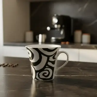 Taza de ceramica diseño espiral unico - miniatura 2