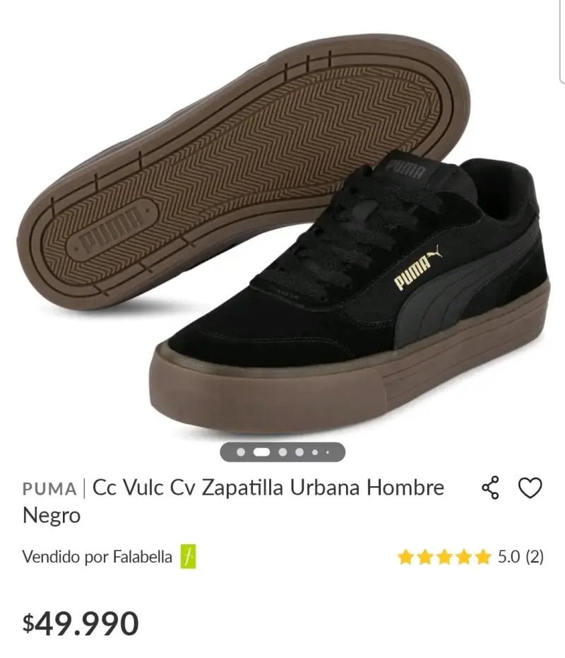 Zapatillas negras Puma - 1