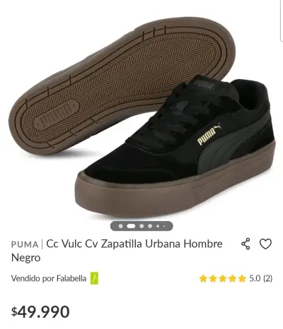Zapatillas negras Puma - miniatura 1