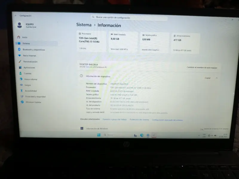 Laptop HP 13th Gen Intel i5 - 3