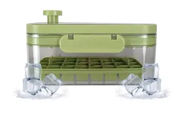 Molde de hielo con tapa verde - miniatura 1
