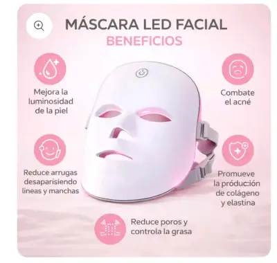 Máscara LED facial para cuidado - miniatura 1