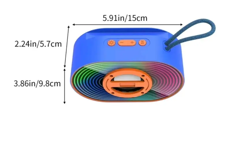 Altavoz portátil con luces LED - 4