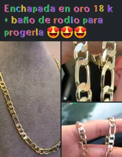 Cadena enchapada en oro 18k - miniatura 1