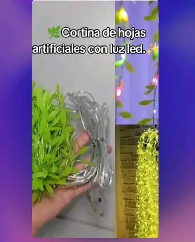 Cortina de hojas artificiales LED - miniatura 1