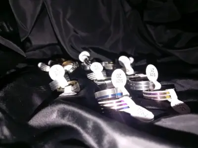 anillos ajustables variados - miniatura 1