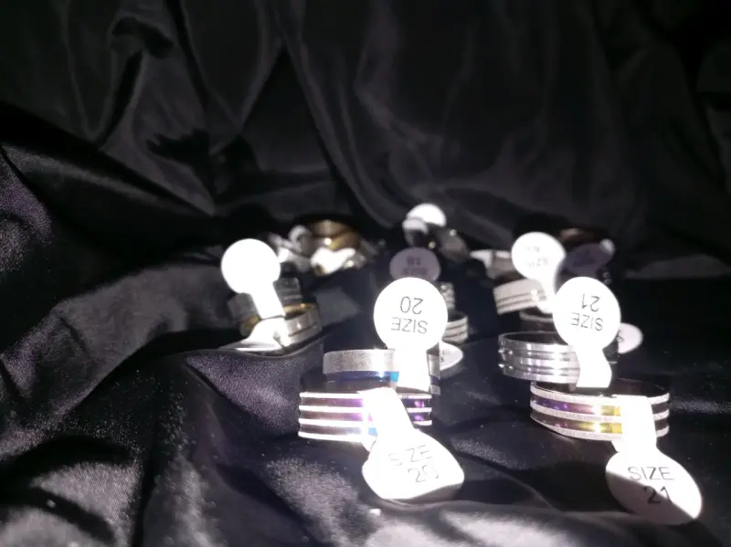 anillos ajustables variados - 2