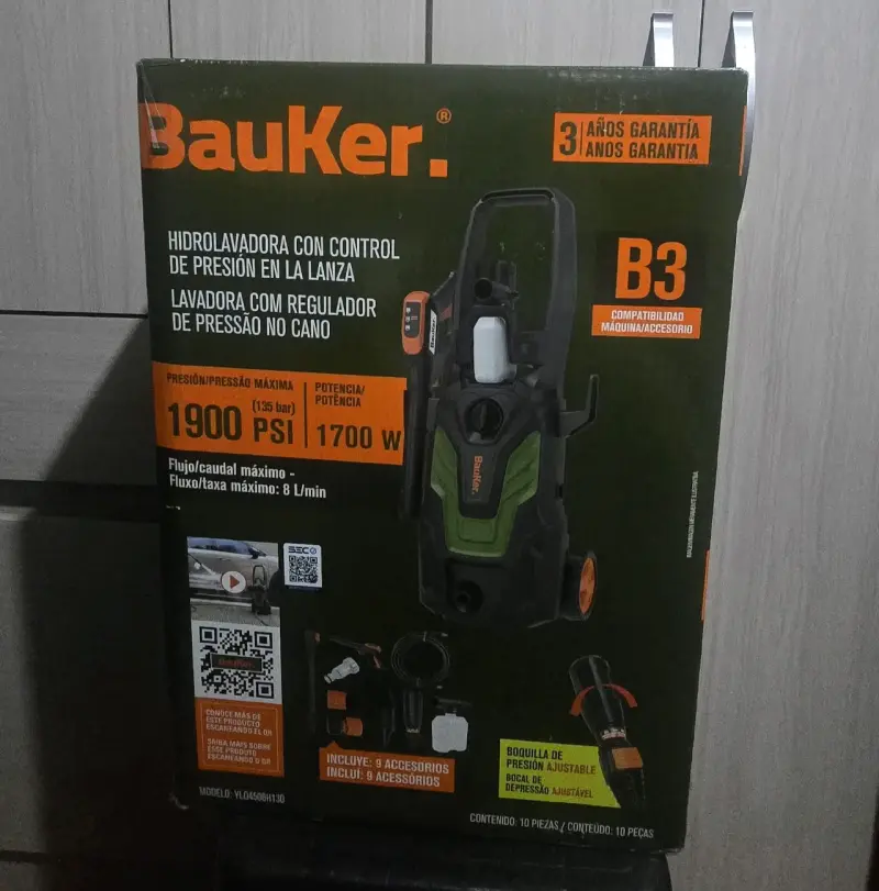 Hidrolavadora Bauker 1900 PSI - 2