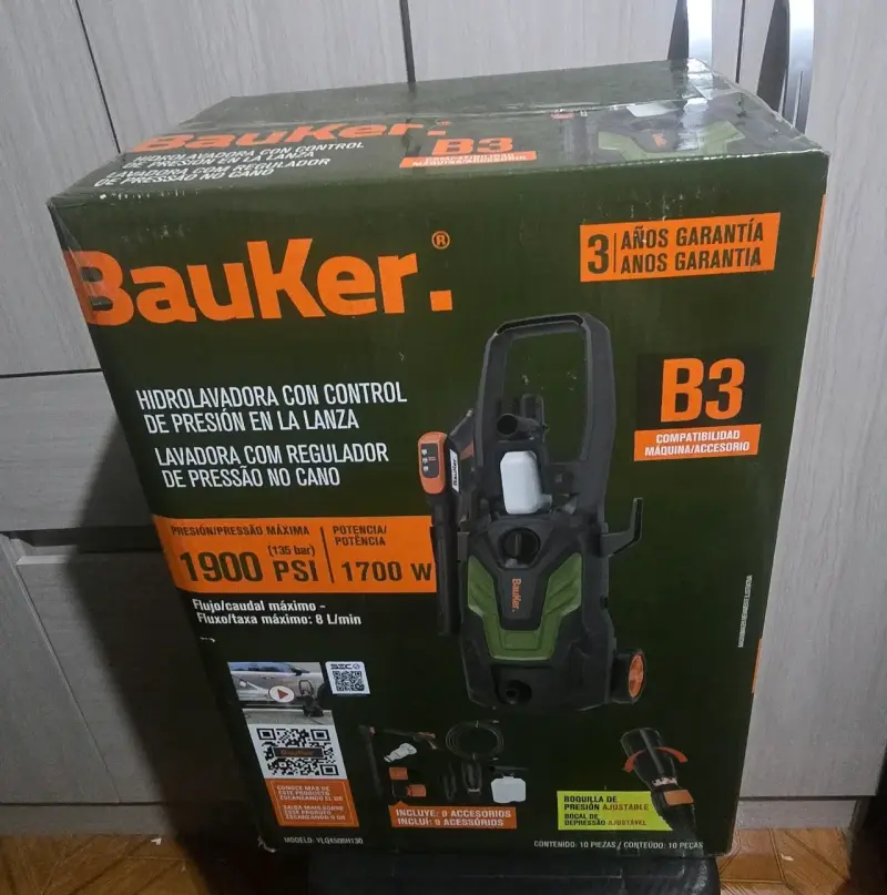 Hidrolavadora Bauker 1900 PSI - 3