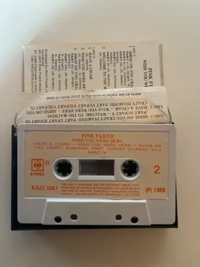 Cassette Pink Floyd Wish You Were Here - miniatura 3