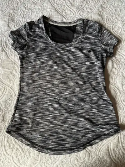 Polera deportiva gris jaspeada - miniatura 1