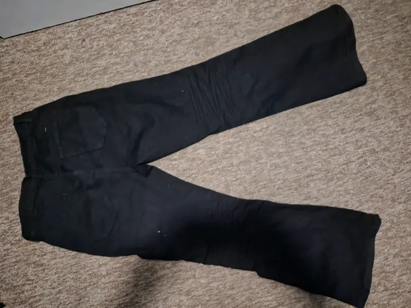 Pantalones de campana negros - 2