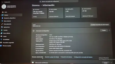 Notebook Gamer MSI Katana GF66 12UC - miniatura 1
